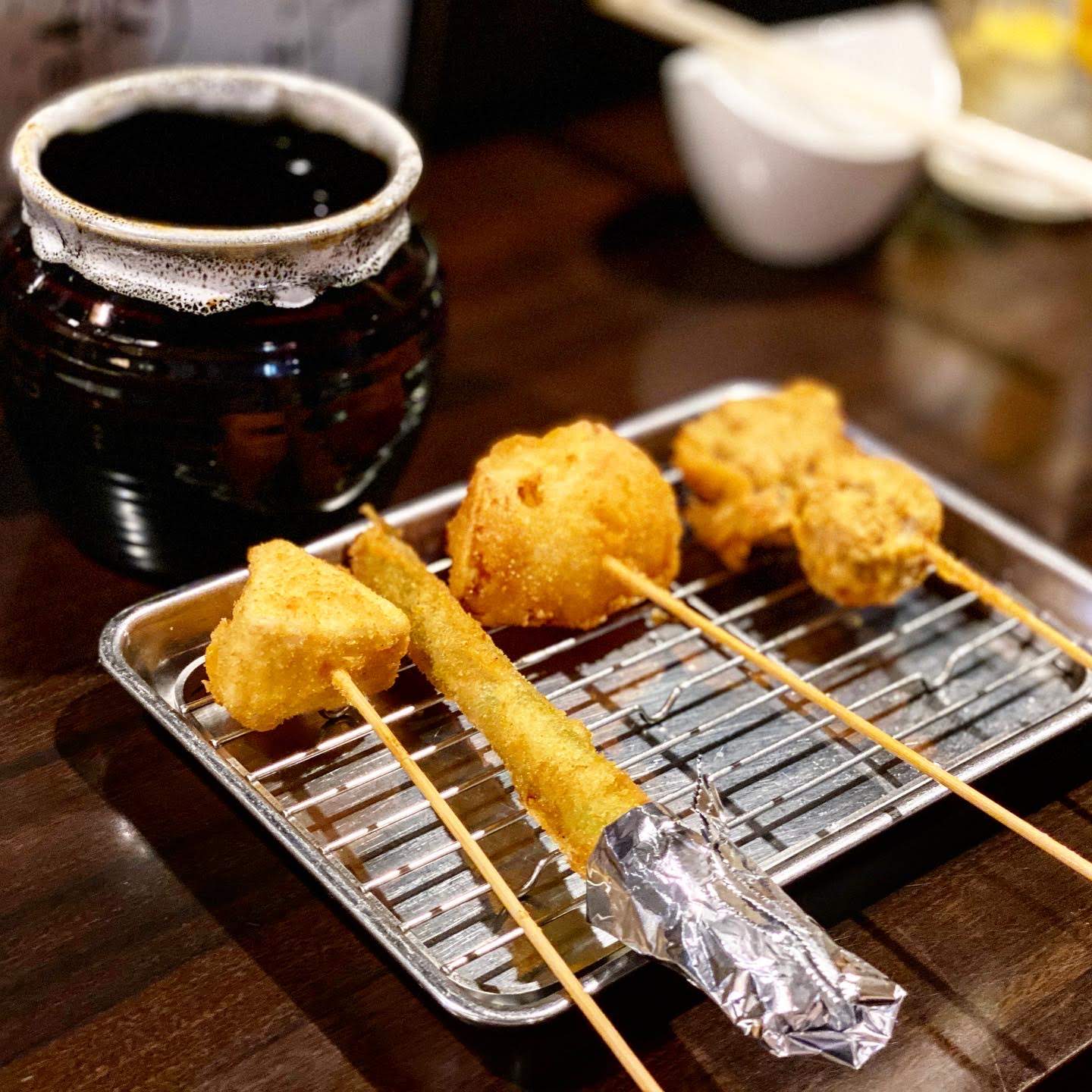 KUSHI SAKABA KEYAKI(串酒場けやき)】カマンベールチーズ串が美味い
