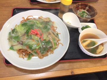 【久利多食堂（くりたしょくどう）】美味しいあんかけ焼きそば♪長野市栗田の定食屋さんのご紹介！