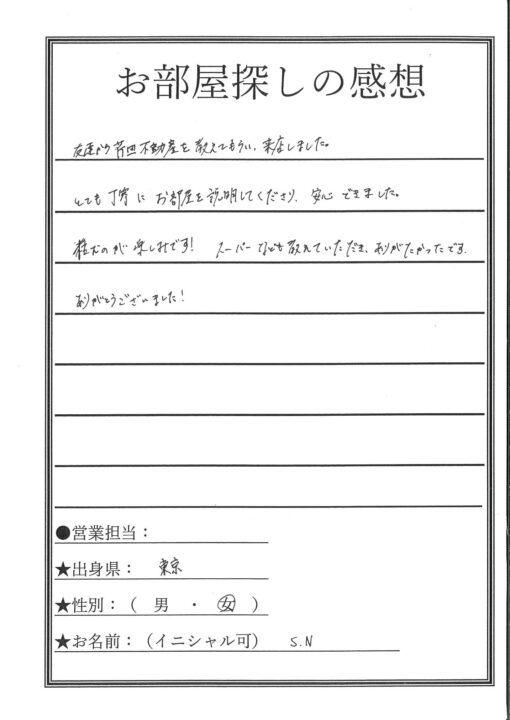芹田不動産　信大工学部学生さん