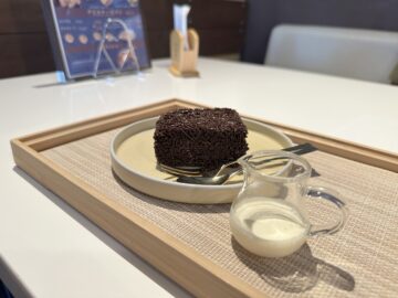 【ルアフアコーヒー】流行りのひやとろケーキ！チョコレートやココナッツ味があって、めちゃくちゃ好みだった♡
