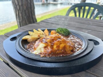 【LUMBER JACK（ランバージャック）】野尻湖近くにある美味しい洋食店☆チーズハンバーグも熱々でめっちゃ美味しかった！！